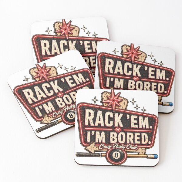 Item preview, Rack ’Em | Women’s Pool Player Billiards Design designed and sold by Crazyhuskychick.