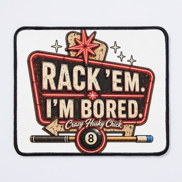 Item preview, Rack ’Em | Women’s Pool Player Billiards Design designed and sold by Crazyhuskychick.