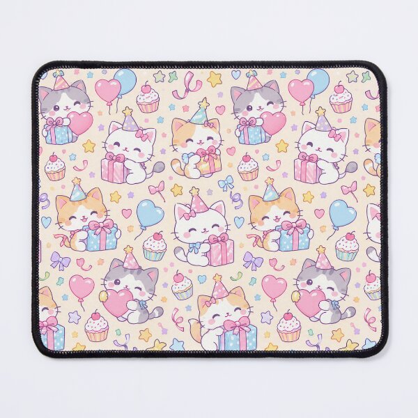 Item preview, Kawaii Birthday Kitty Balloon Pattern designed and sold by Soft Berry Studio.