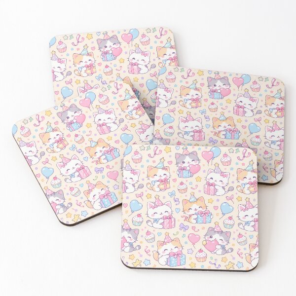 Item preview, Kawaii Birthday Kitty Balloon Pattern designed and sold by Soft Berry Studio.