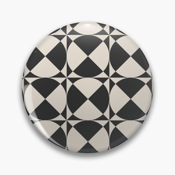 Item preview, Elevated Heritage Geometric Circles - Charcoal Black designed and sold by pakanta.