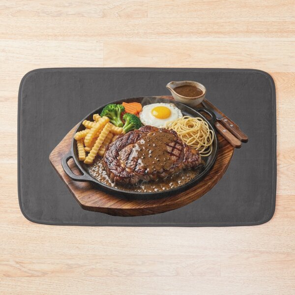 Item preview, Hong Kong Style Hot Plate Steak with Black Pepper Sauce designed and sold by PetalsPaws.