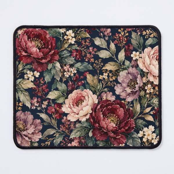 Item preview, Moody Midnight Watercolor Floral Garden designed and sold by VibnWalls.