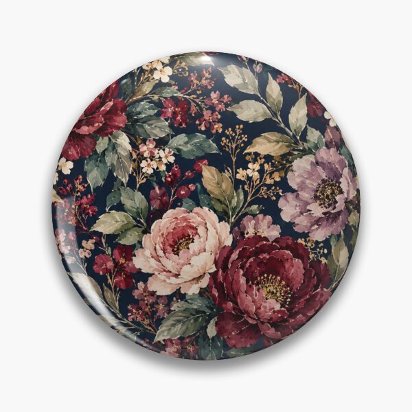 Item preview, Moody Midnight Watercolor Floral Garden designed and sold by VibnWalls.