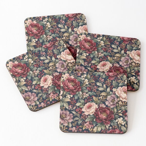 Item preview, Moody Midnight Watercolor Floral Garden designed and sold by VibnWalls.