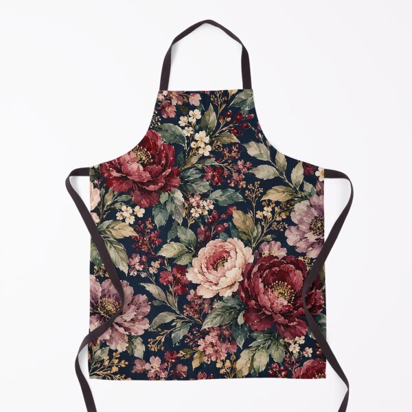 Item preview, Moody Midnight Watercolor Floral Garden designed and sold by VibnWalls.