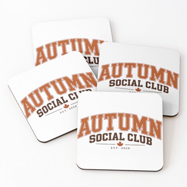 Item preview, Autumn Social Club — Vintage Fall Aesthetic designed and sold by GingaArt.