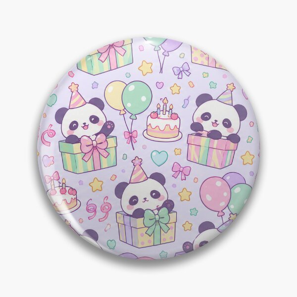 Item preview, Kawaii Birthday Panda Gift Box Pattern designed and sold by Soft Berry Studio.