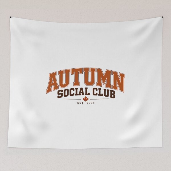 Item preview, Autumn Social Club — Vintage Fall Aesthetic designed and sold by GingaArt.