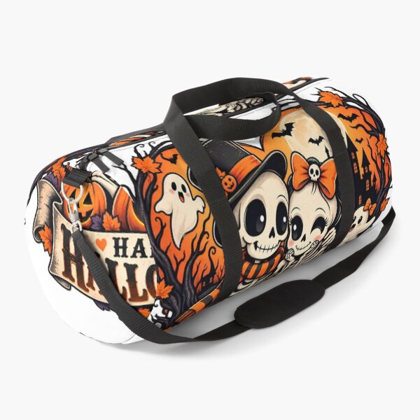 Item preview, Happy Halloween Skeleton Couple Pumpkin Spooky Love T-Shirt designed and sold by DesignArtist.ia.