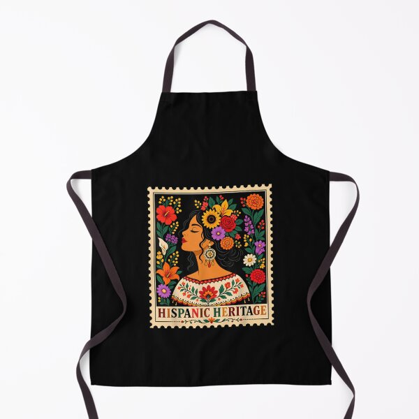 Item preview, Hispanic Heritage Month Flowers Stamp Latin American Women designed and sold by LASTIQUE-dd.