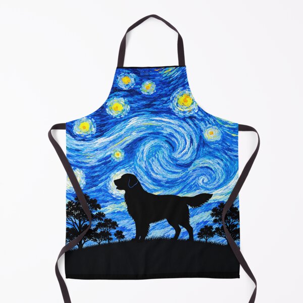 Item preview, Funny Golden Retriever Dog Starry Night Painting Moon Star Mom Dad Kids designed and sold by FurryHavenPH.