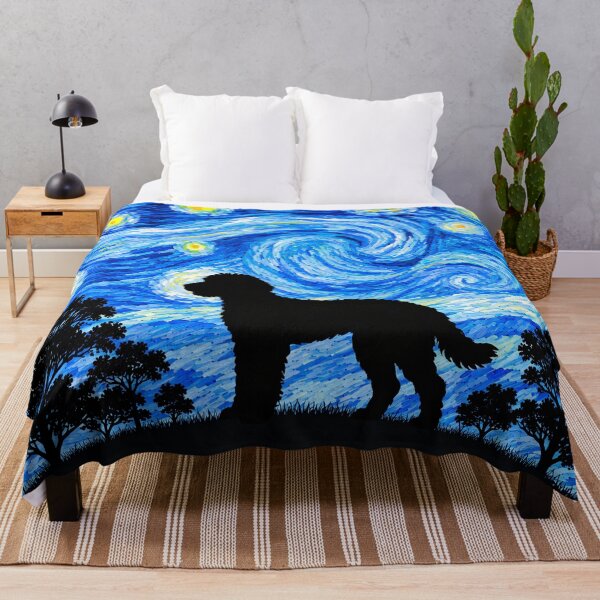 Item preview, Funny Goldendoodle Dog Starry Night Painting Moon Star Mom Dad Kids designed and sold by FurryHavenPH.