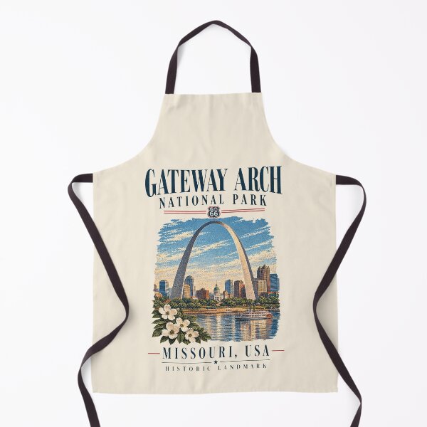 Item preview, Gateway Arch National Park, St. Louis, Missouri [Vintage Illustration] designed and sold by elektronen.