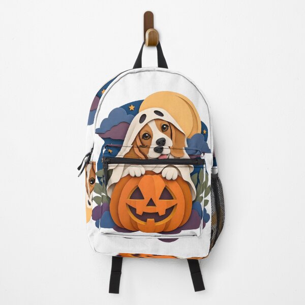 Item preview, Halloween Dogs Pets Papercut Beagle Pumpkin Moon designed and sold by calicito.