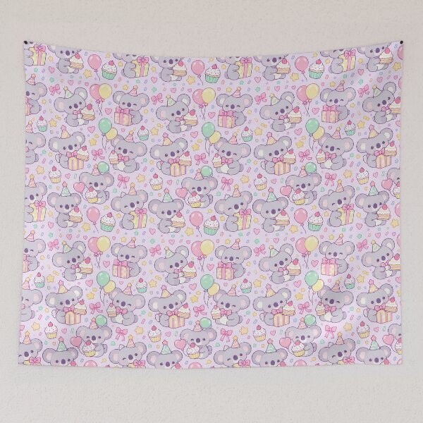 Item preview, Kawaii Birthday Koala Gift Pattern designed and sold by Soft Berry Studio.