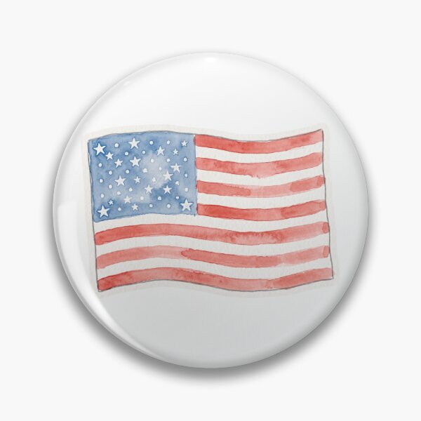 Item preview, Watercolor American Flag | Patriotic USA Flag Art designed and sold by HelgaCraftery.