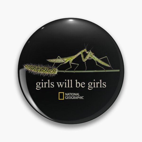 Item preview, Girls Will Be Girls Praying Mantis Funny Insect Nature Lover Graphic T-Shirt designed and sold by VelourEmber.