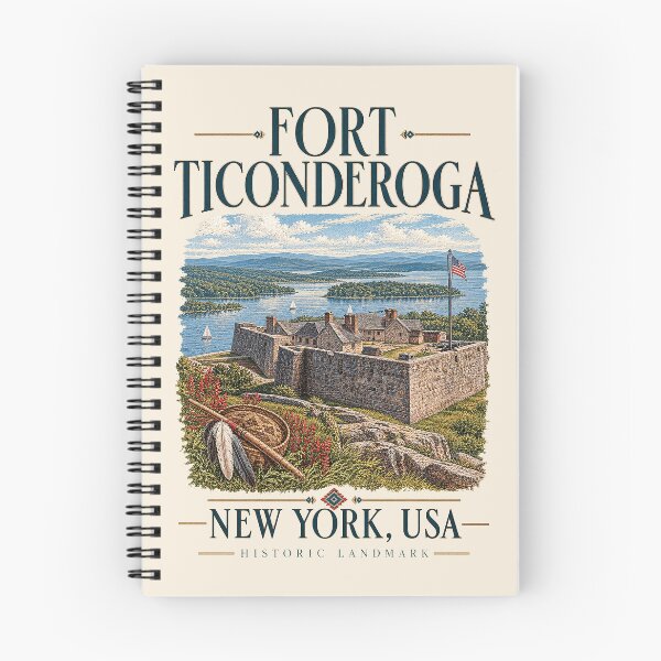 Item preview, Fort Ticonderoga, New York, USA [Vintage Illustration] designed and sold by elektronen.