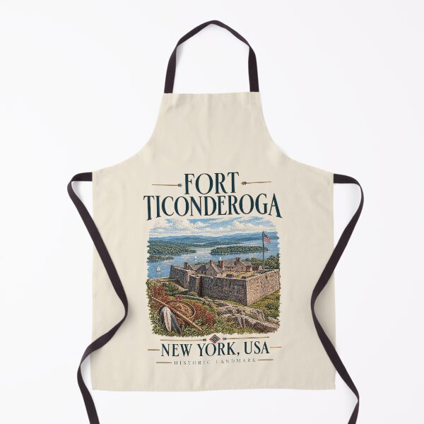 Item preview, Fort Ticonderoga, New York, USA [Vintage Illustration] designed and sold by elektronen.