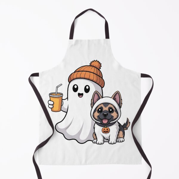 Item preview, Cute Ghost Dog Halloween Autumn Coffee Lover Design designed and sold by limanol.