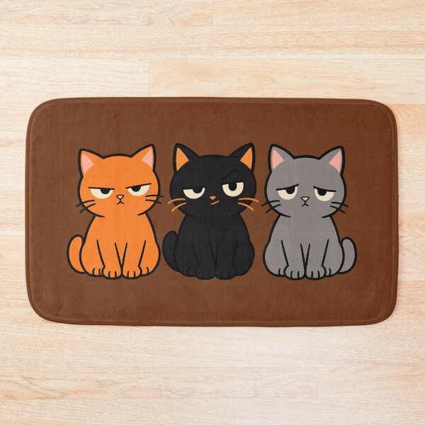 Item preview, Three Cats Different Expressions – Funny Cat Reaction Trio designed and sold by MewMade.
