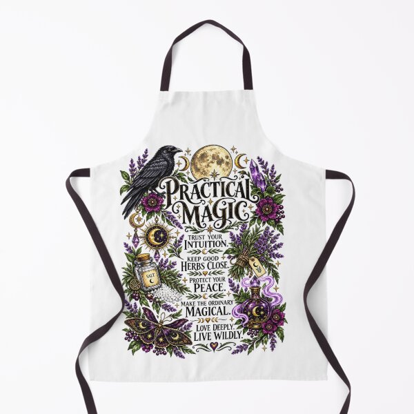 Item preview, Spooky Halloween Witchy Practical Magic Raven Moon Floral Botanical Witch designed and sold by Thread&Fable.