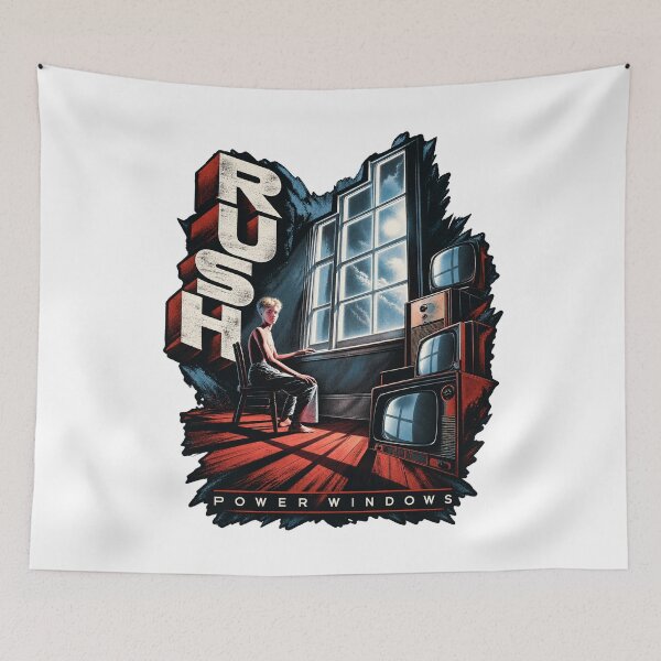 Item preview, RUSH Power Windows Retro Vintage Rock Album Inspired Graphic designed and sold by Jadegothgobby.