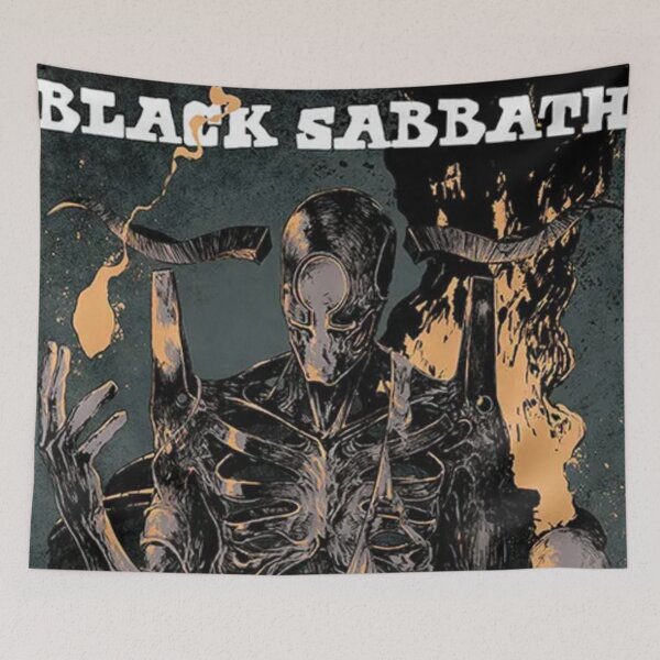 Item preview, Black Sabbath Original Custom Vintage Music Band Tee Unique Poster Wall Art designed and sold by Cool Robot Bro..