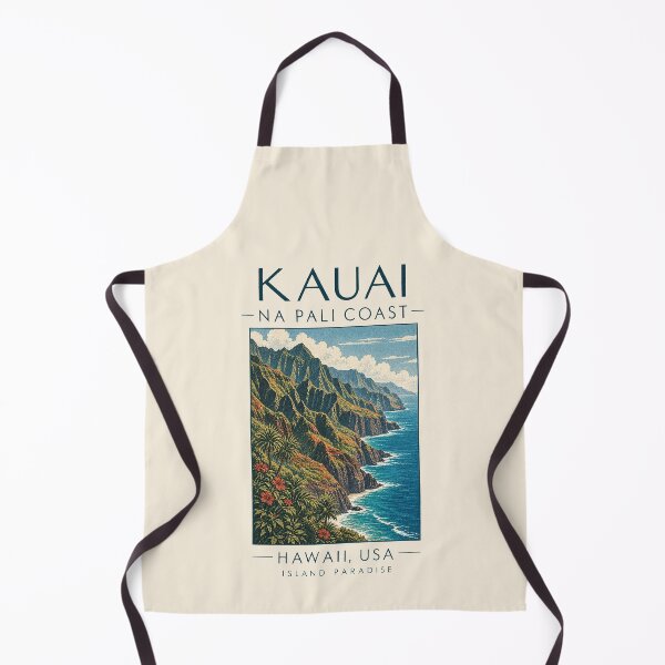 Item preview, Kauai — Na Pali Coast, Kauai, USA [Vintage Illustration] designed and sold by elektronen.