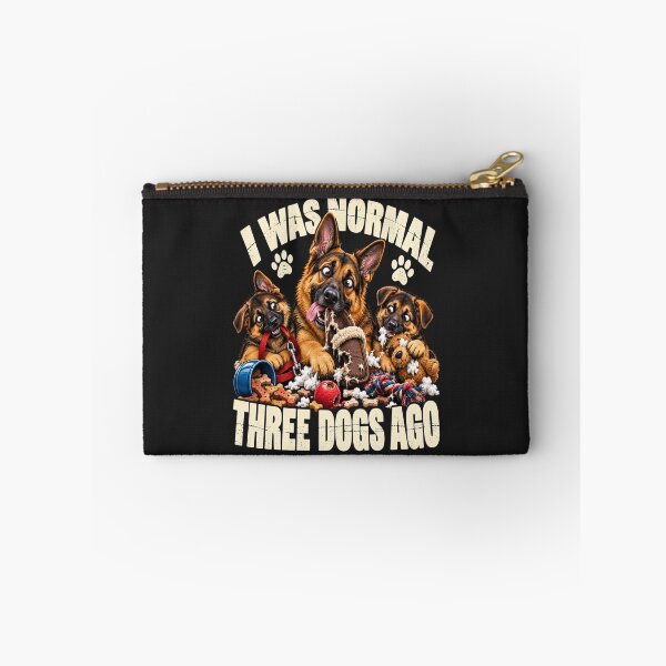 Item preview, I Was Normal Three Dogs Ago German Shepherd Humor designed and sold by PawPlanetPro.