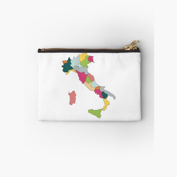 Item preview, Bright Regions Italy Map - Colourful Regions Line Art designed and sold by iampaulmorris.