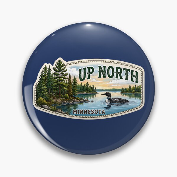 Item preview, Up North Minnesota Home – Loon & Forest Sunset Silhouette designed and sold by FrozenFits.