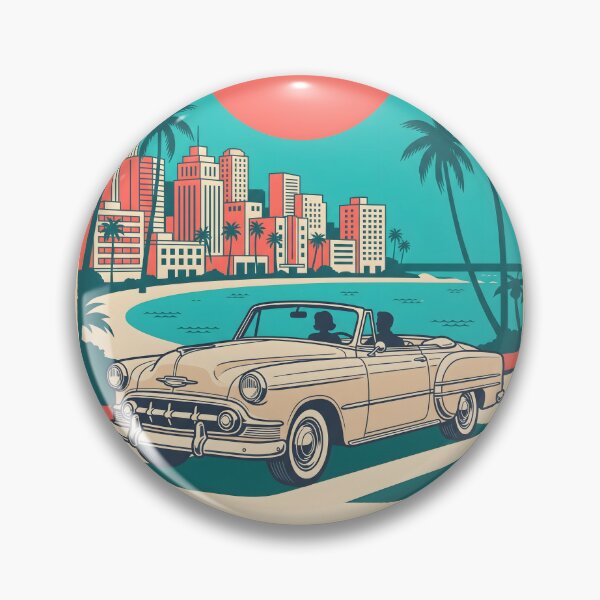 Item preview, Vintage Convertible by the Sea & City – Retro Coastal Road Trip Design designed and sold by Sea Gem.