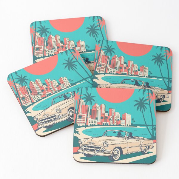 Item preview, Vintage Convertible by the Sea & City – Retro Coastal Road Trip Design designed and sold by Sea Gem.
