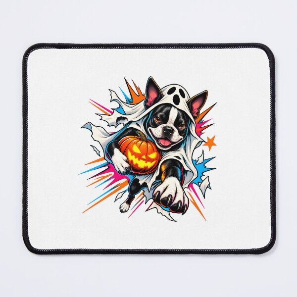Item preview, Halloween Dogs Pets Comic Boston Terrier Pop Art designed and sold by calicito.