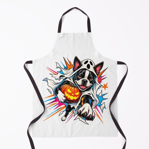 Item preview, Halloween Dogs Pets Comic Boston Terrier Pop Art designed and sold by calicito.