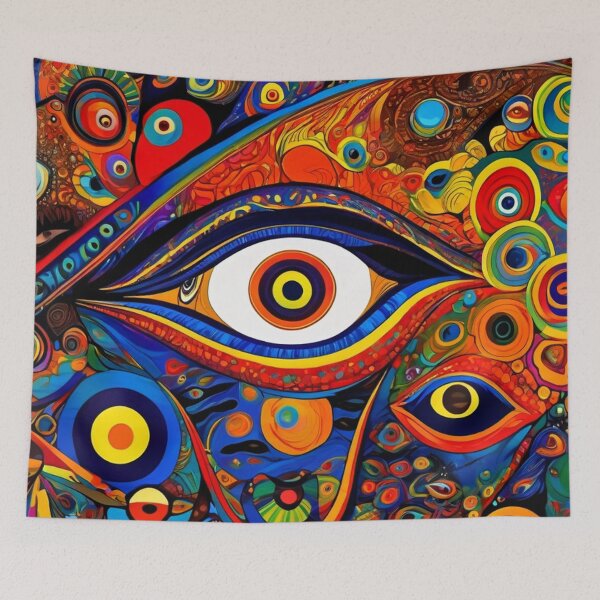 Item preview, Psychedelic All Seeing Eye designed and sold by TheDarkWardrobe.