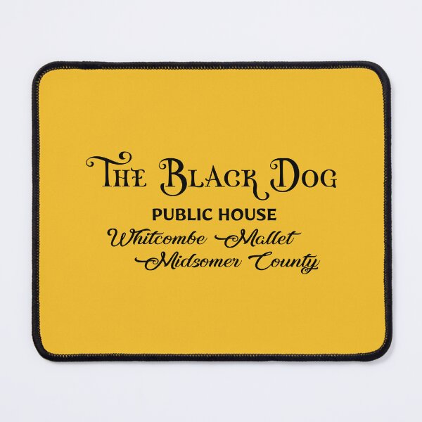 Item preview, The Black Dog (on Yellow) designed and sold by PawsitiveMum3.