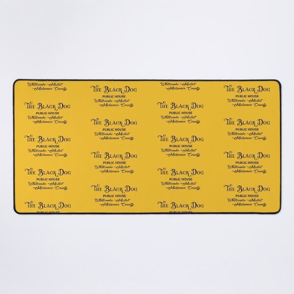 Item preview, The Black Dog (on Yellow) designed and sold by PawsitiveMum3.