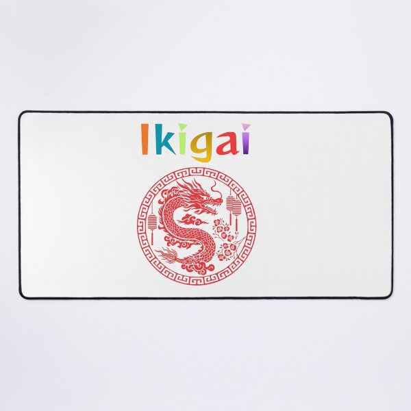 Item preview, rainbow typography Japanese red dragon designed and sold by stileepensieri.