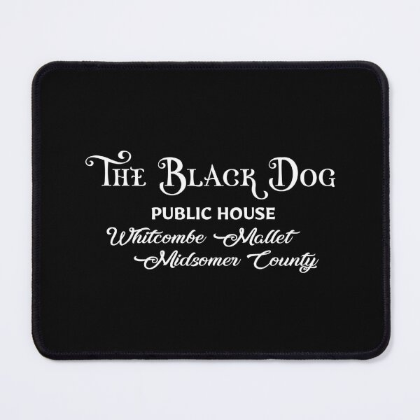 Item preview, The Black Dog (on Black) designed and sold by PawsitiveMum3.