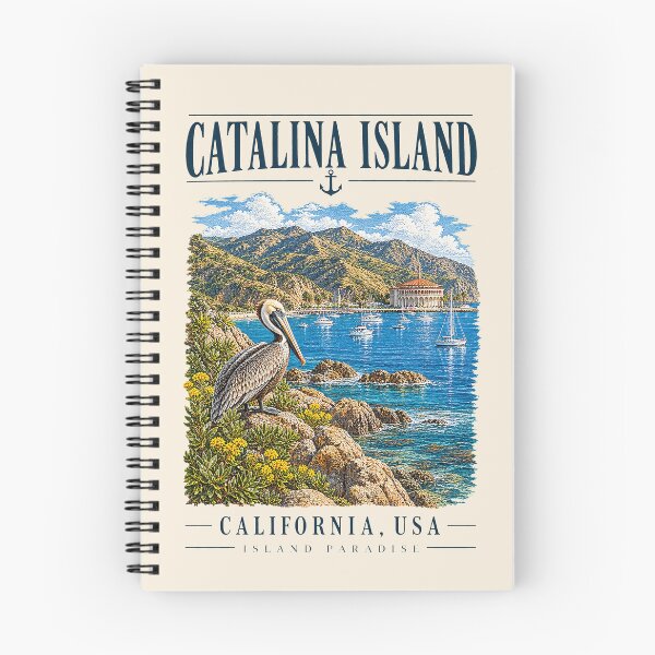 Item preview, Catalina Island, California, USA [Vintage Illustration] designed and sold by elektronen.