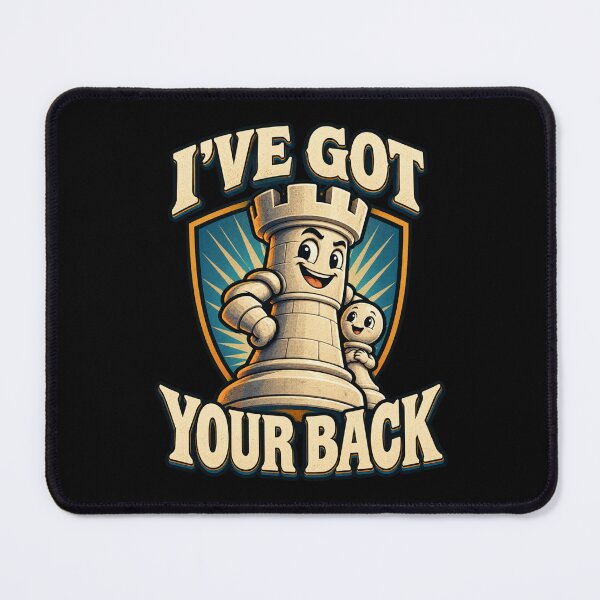 Item preview, I've Got Your Back - Chess Rook and Pawn designed and sold by Good Mood Foundry.