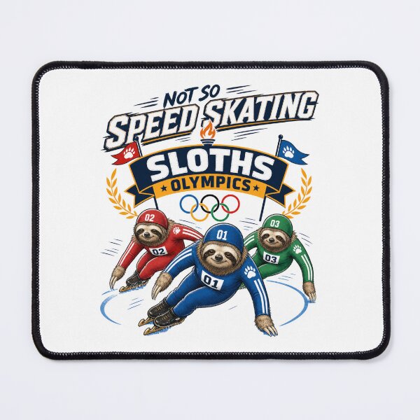 Item preview, Funny Sloth Speed Skating, Not So Speed Skating Sloths Olympics, Cute Winter Sports, Ice Skater Graphic designed and sold by Caj77.