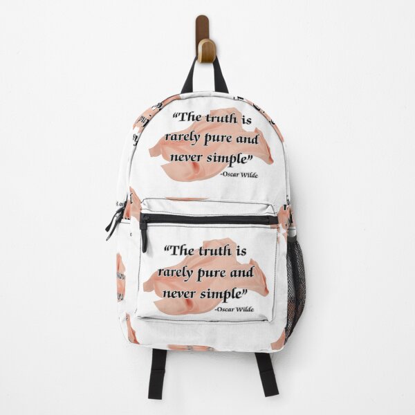 Item preview, Oscar Wilde Quote - The truth is rarely pure and never simple designed and sold by MaedK.