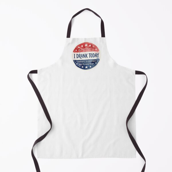 Item preview, I Drank Today | Funny Patriotic 4th of July Watercolor Design designed and sold by HelgaCraftery.