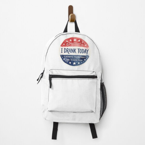 Item preview, I Drank Today | Funny Patriotic 4th of July Watercolor Design designed and sold by HelgaCraftery.