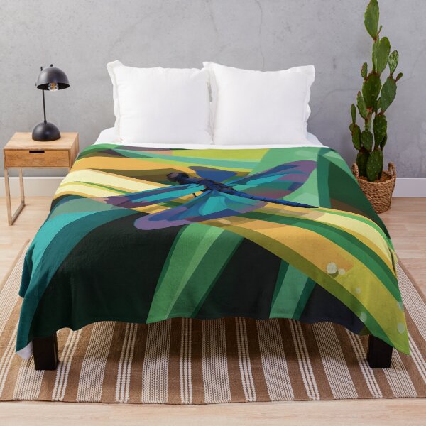 Item preview, Abstract Dragonfly on Grass designed and sold by tomorrowsart.