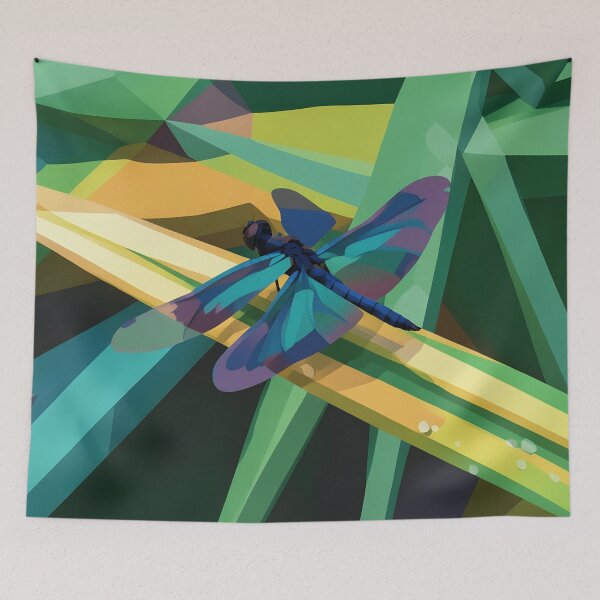 Item preview, Abstract Dragonfly on Grass designed and sold by tomorrowsart.
